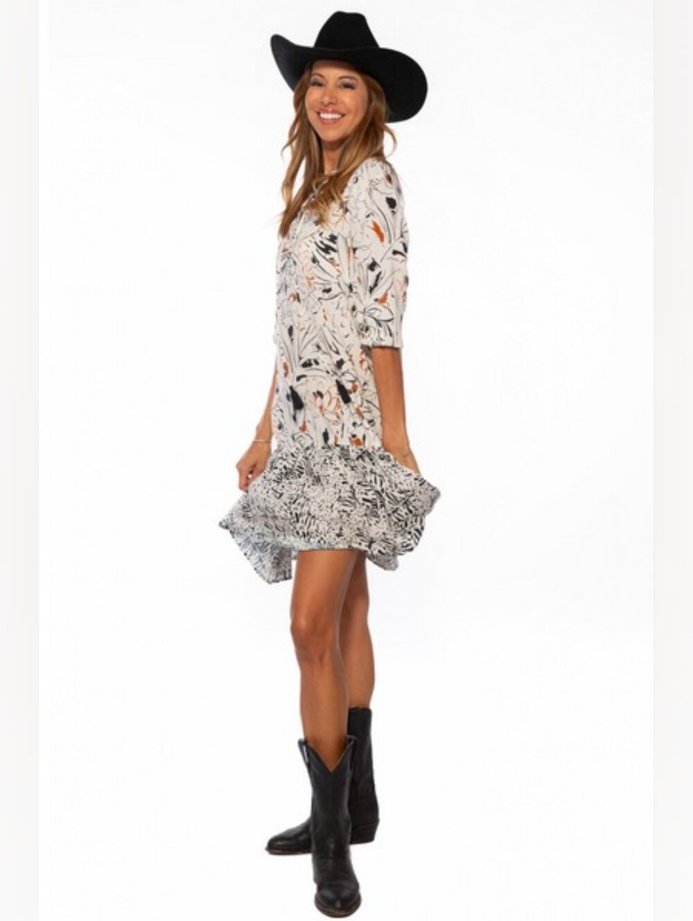 NWT | Lovelei Ranch Ivory Wailea Blooms Brenna Dress | XL